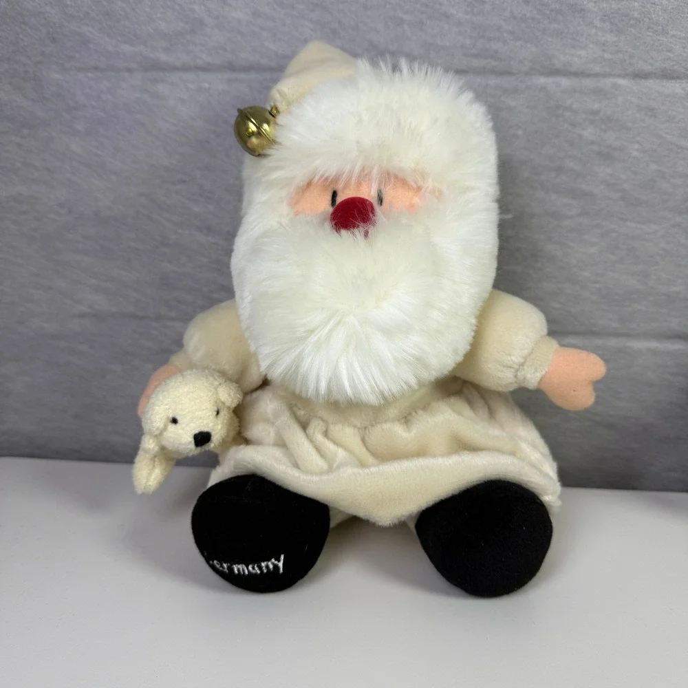 Set of 2 Christmas Gnomes Santa Ireland Germany Plush Stuffed Toys Festive Decor